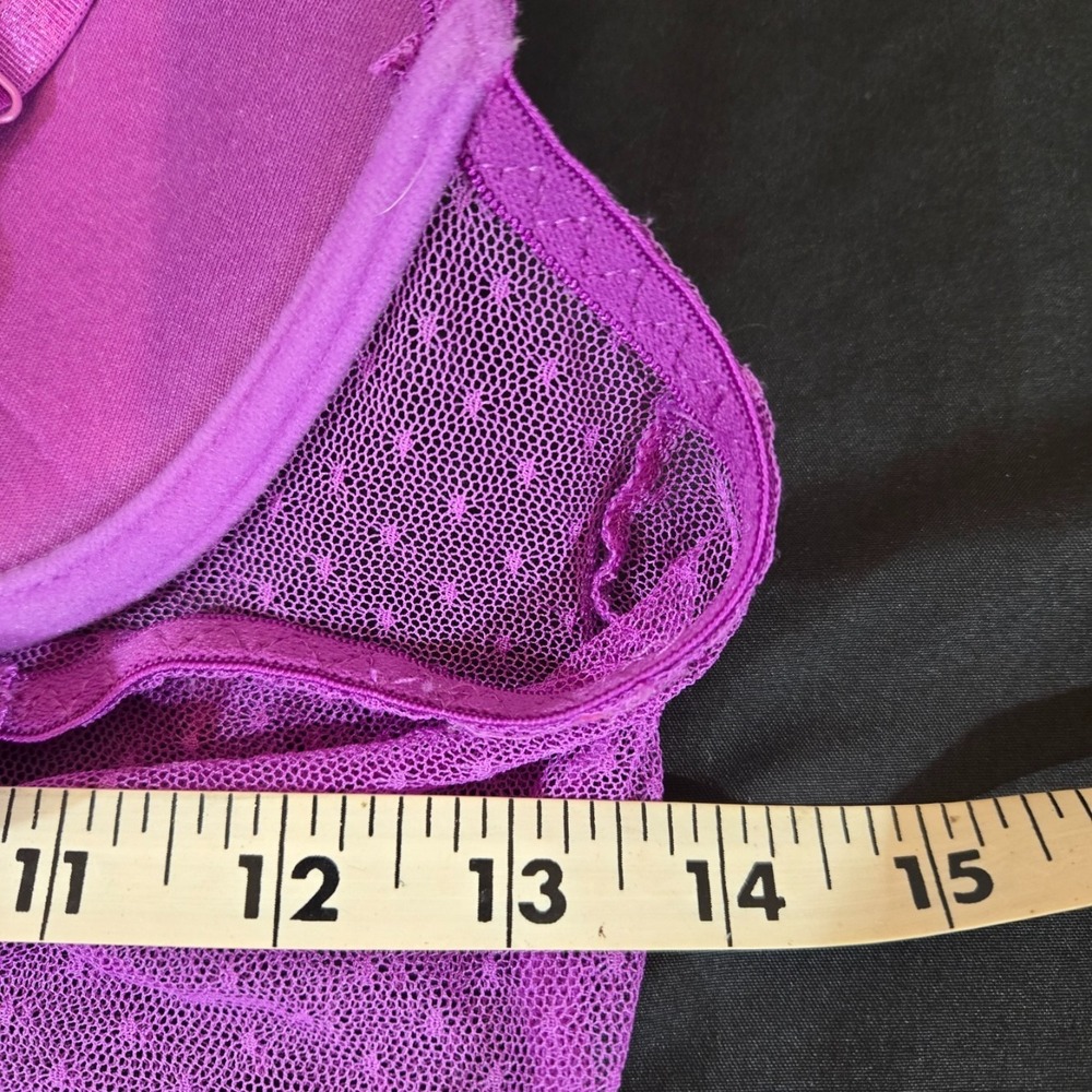 Just Sexy Lingerie Camisole Bodice Purple and Pink - Picture 9 of 9